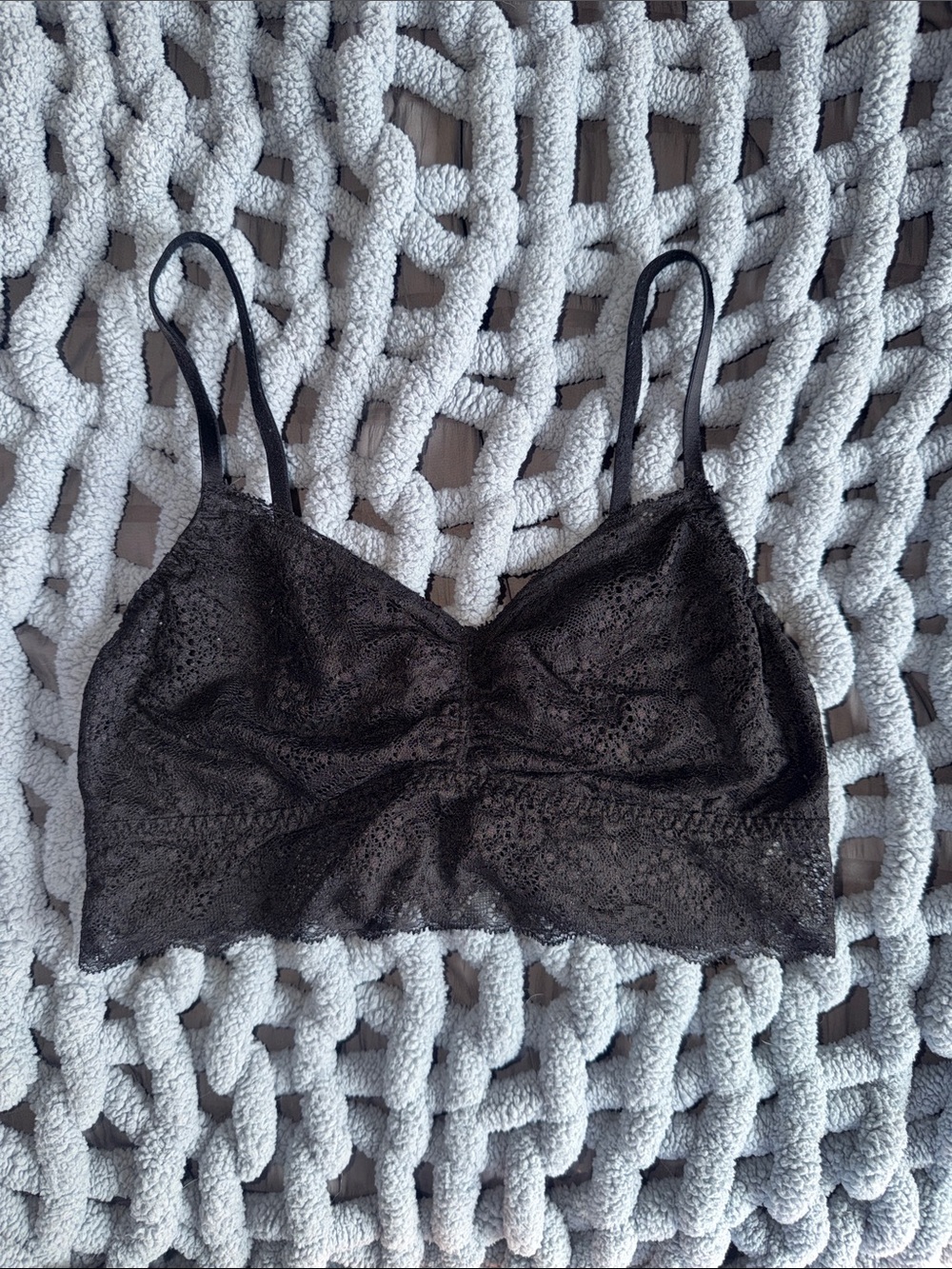 PINK Victoria's Secret Black Lace Bralette